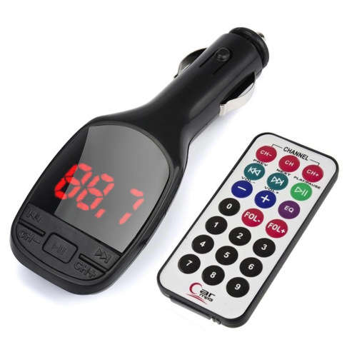 Wireless MP3 Player Auto FM Transmitter Modulator LCD Car Kit USB Charger SD MMC Remote