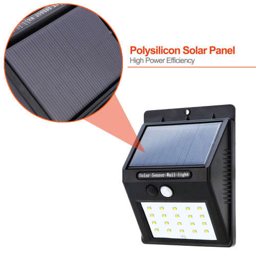 Solar Power Motion Sensor Wall Light