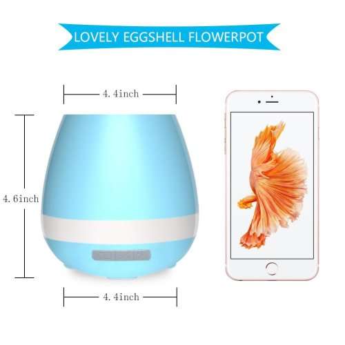 Music Flowerpot,  Smart Bluetooth Speaker Plant Pots Indoor with Wireless Touch