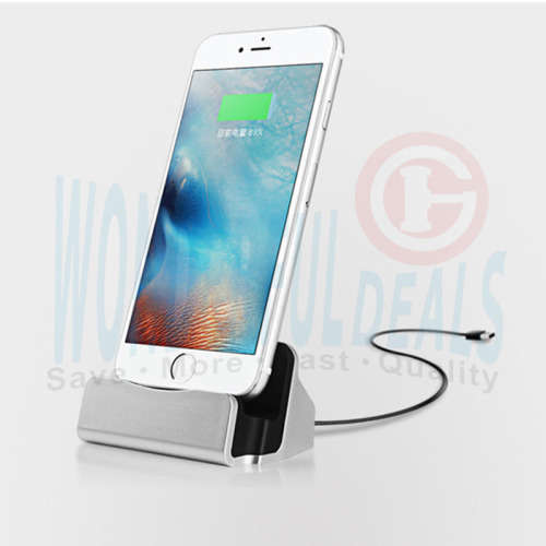 Desktop Charger Stand Dock Station Sync Charge Cradle For lightning And Mirco USB