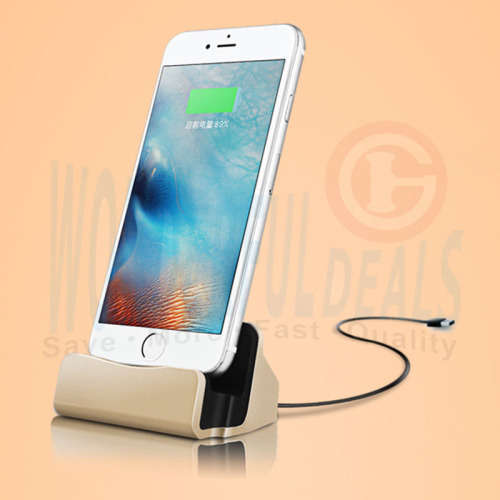 Desktop Charger Stand Dock Station Sync Charge Cradle For lightning And Mirco USB