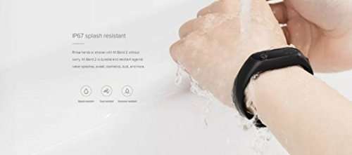 Smart Band 2 Heart Rate Monitor Smart Wristband With OLED Display - BLACK