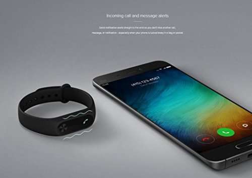Smart Band 2 Heart Rate Monitor Smart Wristband With OLED Display - BLACK
