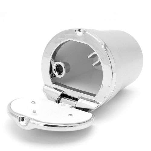 Portable Car Auto Travel Cigarette Cylinder Ashtray Holder Cup LED Light Blue
