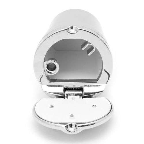 Portable Car Auto Travel Cigarette Cylinder Ashtray Holder Cup LED Light Blue