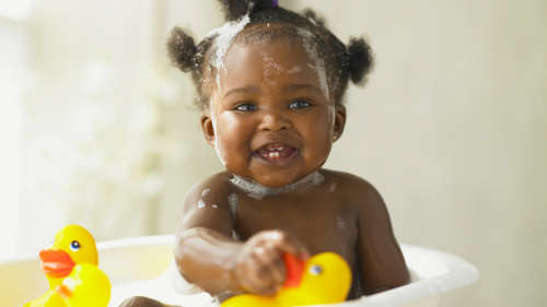 BABY BATH DUCK RUBBER TOY