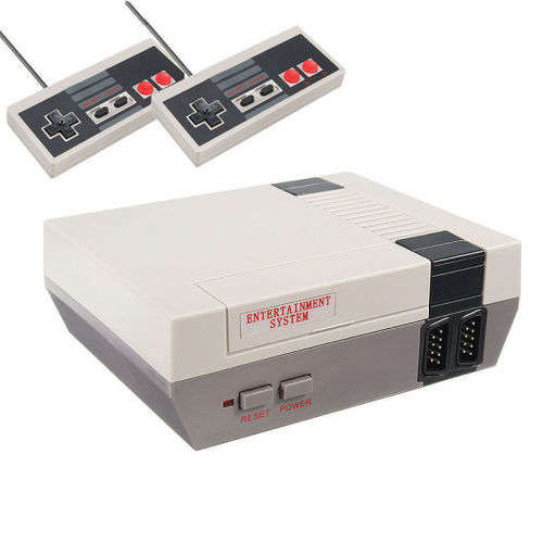 Mini Vintage Retro TV Game Console Classic 500 Built in Games 2 Controllers New