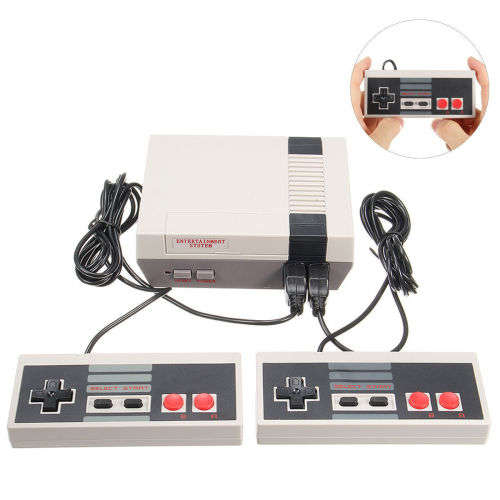 Mini Vintage Retro TV Game Console Classic 500 Built in Games 2 Controllers New