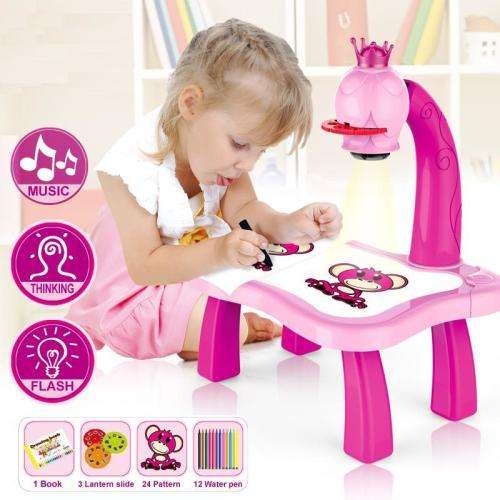 CHILDREN PROJECTOR PAINTING SET (PINK ONLY )