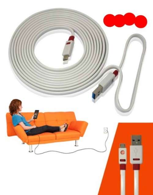 PREMIUM FLAT USB CABLE 3m