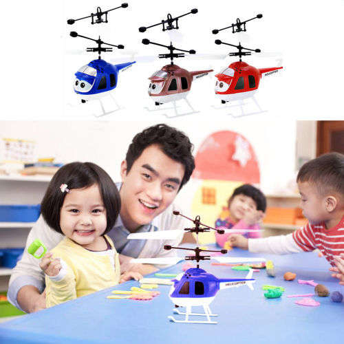 Flying Mini RC Infraed Induction Helicopter Aircraft Flashing Light Kids Toy Hot