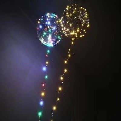 Balloon Colorful LED Light Transparent Round Balloons Party Christmas Decorations