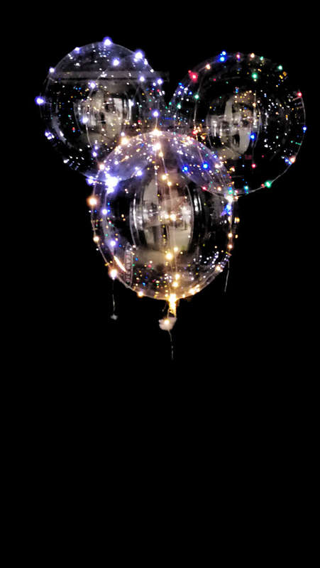 Balloon Colorful LED Light Transparent Round Balloons Party Christmas Decorations