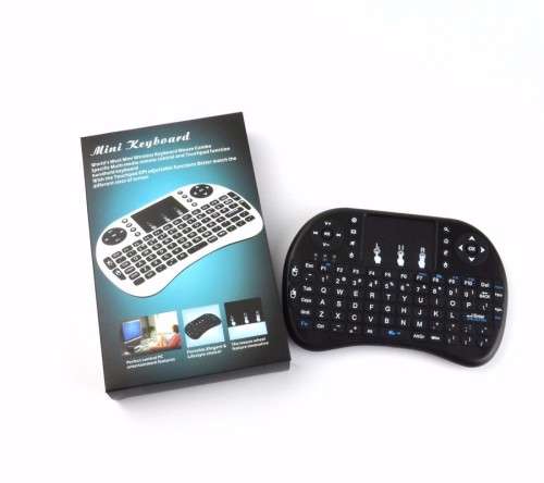 Wireless QWERTY White Backlit 2.4GHz Touchpad Keyboard Air Mouse