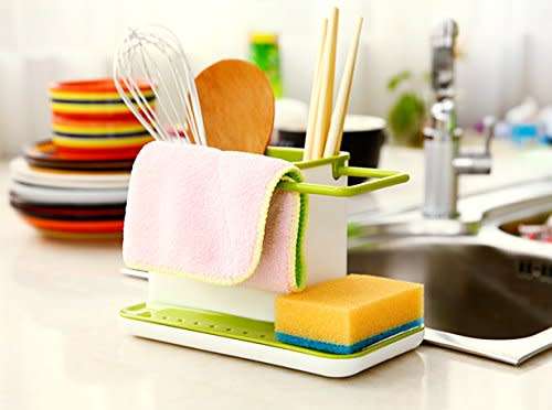 KITCHEN SHELF, SELF-DRAINING SINK TIDY