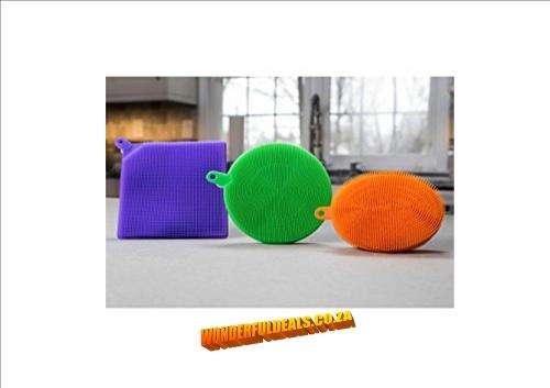 Better Home Item Sponge Anti-Bacterial Kitchen Cleaner High-grade Silicone 3PCS