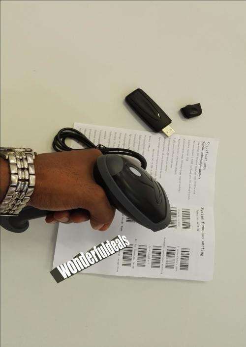 2.4GHz Handheld Wireless USB Automatic Laser Barcode Scanner