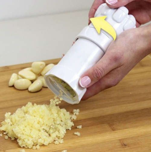 GARLIC MINCER + NO TOUCH GARLIC PEELER