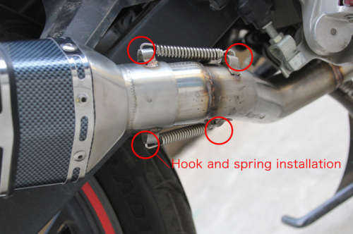 Racing Universal Motorcycle Escape Tube Muffler Exhaust