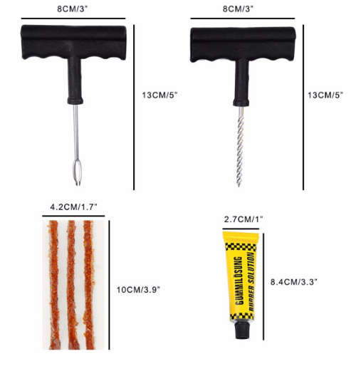 Car,Bike Tubeless Tire Repair Kit