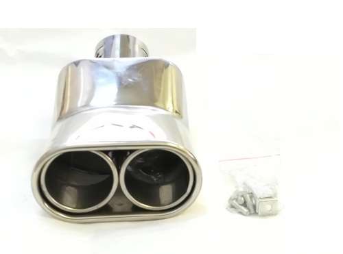 Universal Car Rolled Oval Split Exhaust Muffer Tip