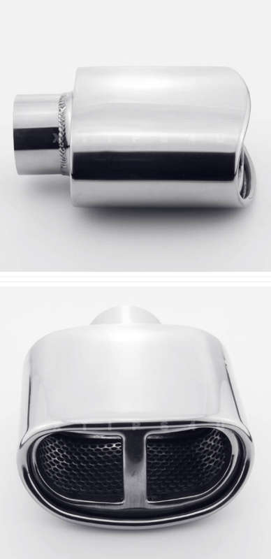 Universal Car Rolled Oval Split Exhaust Muffer Tip