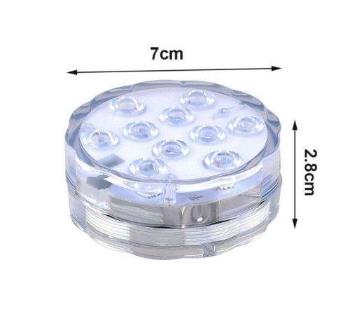 10 LED RGB COLORFUL REMOTE CONTROLLED SUBMERSIBLE LED LIGHT