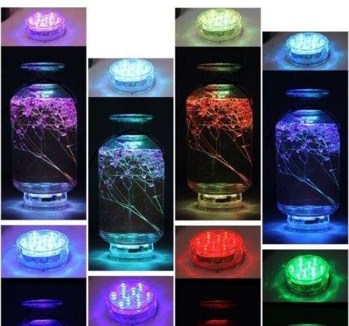 10 LED RGB COLORFUL REMOTE CONTROLLED SUBMERSIBLE LED LIGHT
