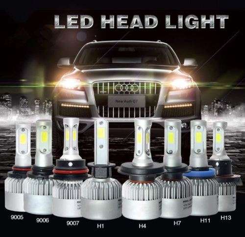 H7 H3 H4 LED Light Headlight Vehicle Car Hi/Lo Beam Bulb Kit 6000k White