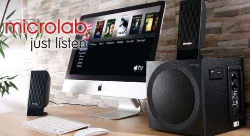 Microlab Just Listen Bluetooth Speakers.