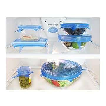 6 Silicone Sealing Lids.