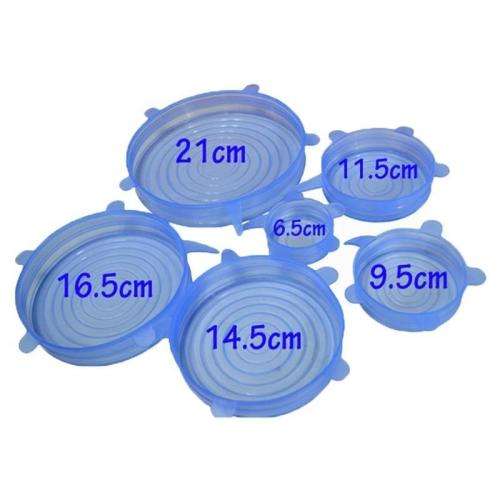 6 Silicone Sealing Lids.
