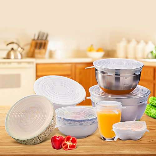 6 Silicone Sealing Lids.