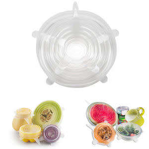 6 Silicone Sealing Lids.