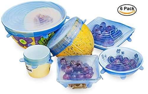 6 Silicone Sealing Lids.