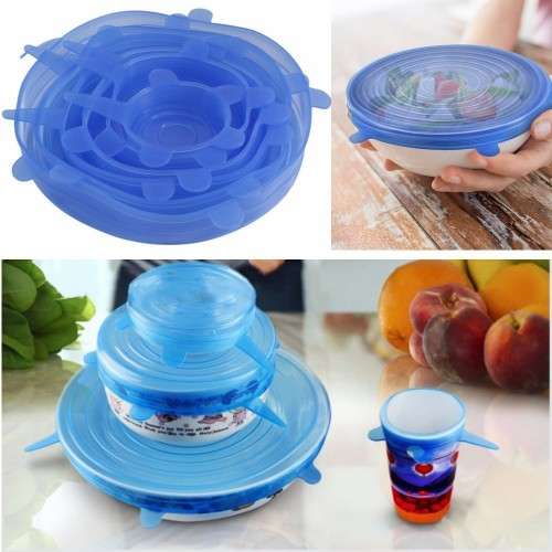 6 Silicone Sealing Lids.