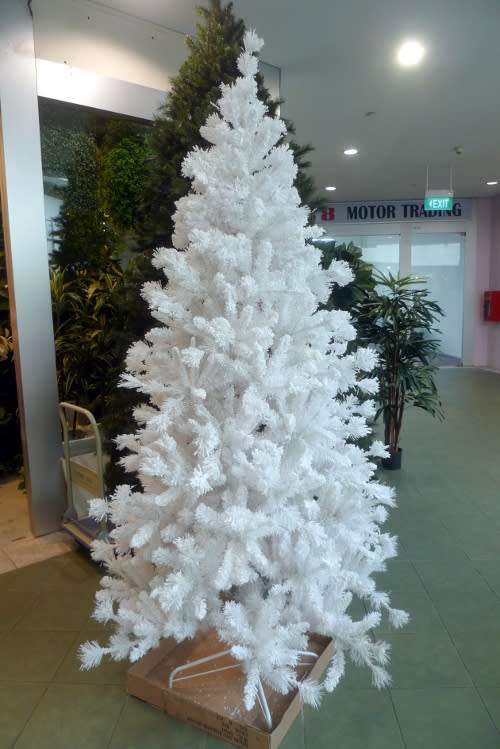 2.1M Christmas Decoration Tree White (Silver and White Colour)