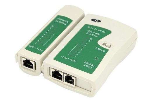 CABLE TESTER FOR RJ11,RJ45,10/100 BASE-T AND TELEPHONE CABLE