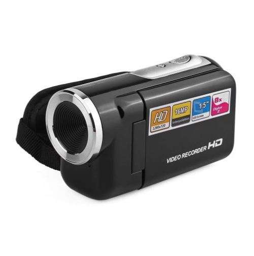 DV180 16MP Black Mini Camera Video Camera with 1.5 "TFT Screen 8X Digital Zoom High Speed USB 2.0