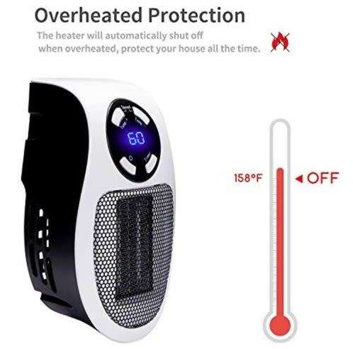 PLUGGABLE CERAMIC MINI HEATER FAN