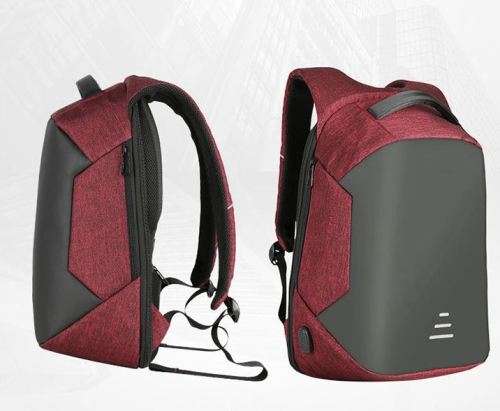 2019 men's waterproof USB charging laptop back pack bag
