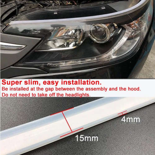 Universal 2pcs 30cm 45cm 60cm DRL light soft article lamp flowing flexible LED Turn Signal Strip