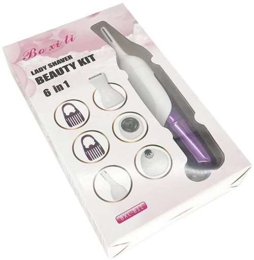 6 IN 1 LADY SHAVER BEAUTY KIT