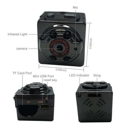 LED Mini Camera SQ8 Mini DV Camera 1080P Full HD Car DVr Recorder