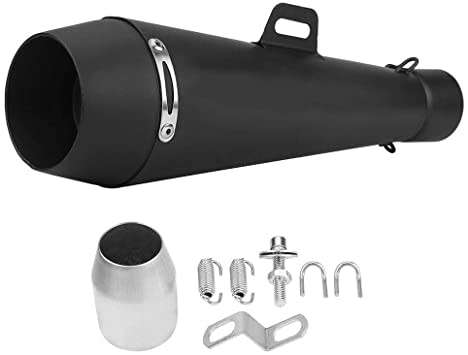 SC PROJECTUNIVERSAL MOTORCYCLE EXHAUST PIPE BLACK SLUSH