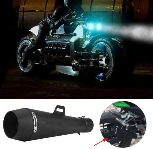 SC PROJECTUNIVERSAL MOTORCYCLE EXHAUST PIPE BLACK SLUSH