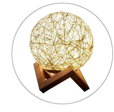 Art Round Moon LED Table Light