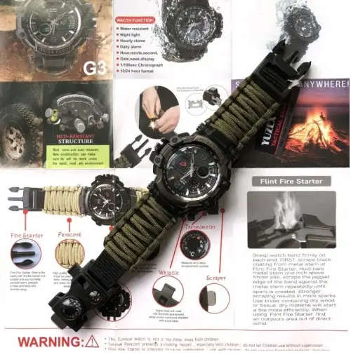 Yuzex G3 Unisex Multifunctional Waterproof  Watch