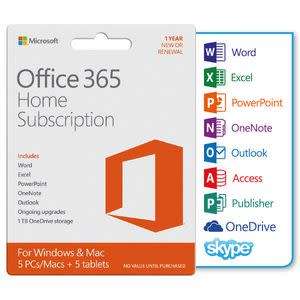 Microsoft Office 365 Home Edition - 5 Machines - Sealed
