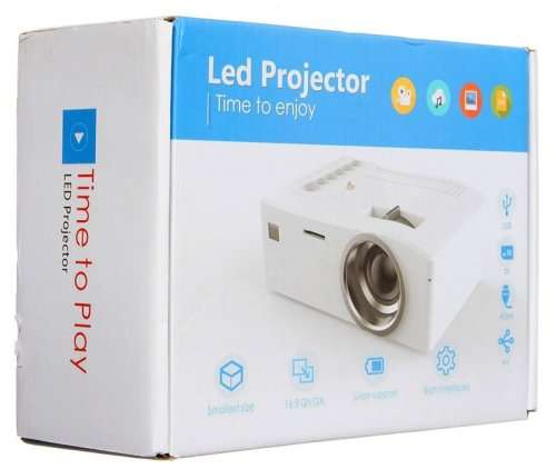 HD LED Multimedia Projector & Home Theater Cinema & Remote - AV, TV, VGA, HDMI, USB, SD, WTC
